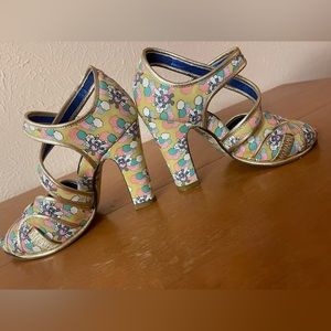 Irregular choice strappy heels Size 7